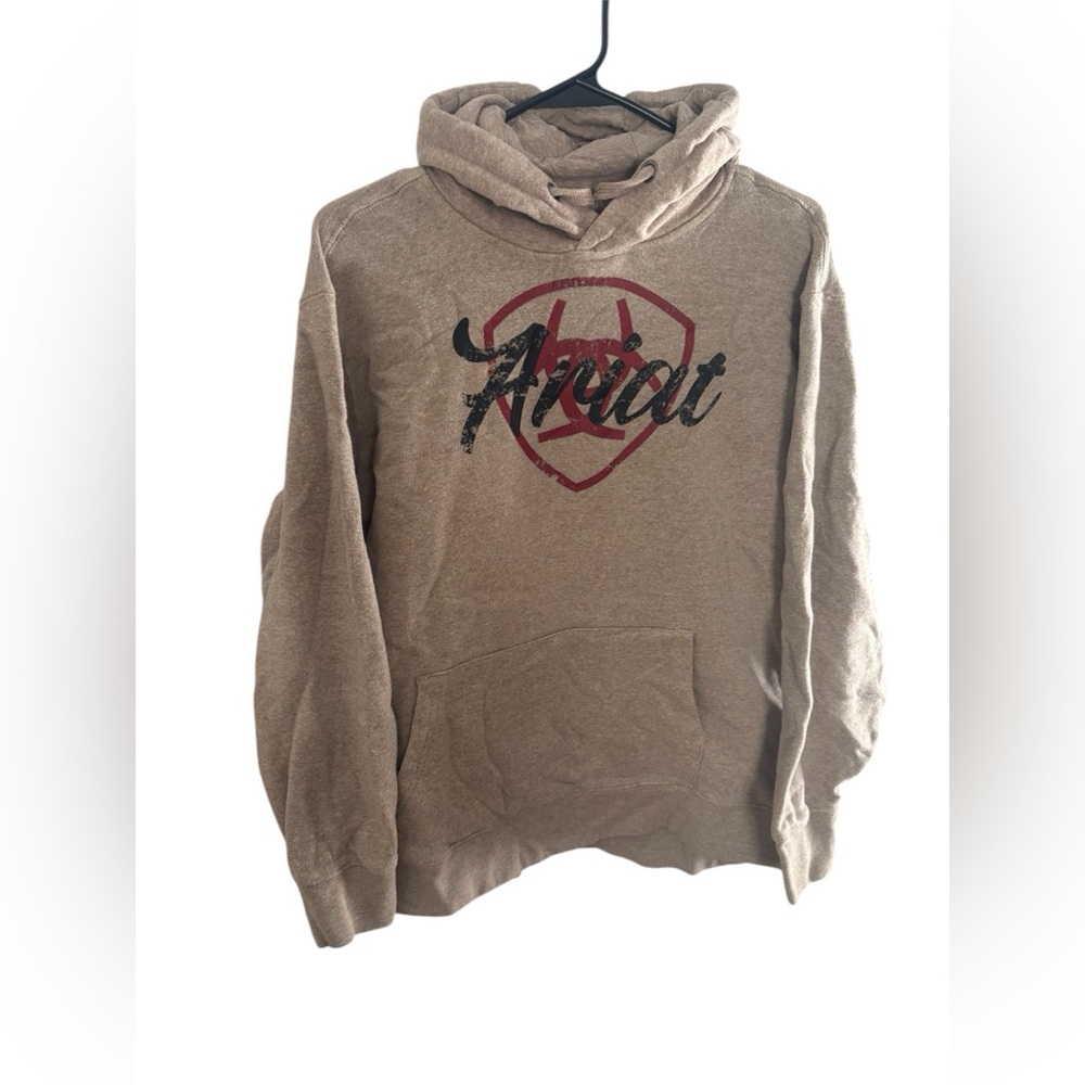 brown ariat western hoodie